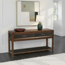 2 Drawer Sofa Table, 2 Tone - Brown by HouseOfZazla