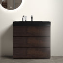 Alice - Bathroom Vanity With Large Storage Freestanding Bathroom Vanity, Sink For Modern Bathroom, One-Piece Sink Basin Without Drain And Faucet by HouseOfZazla