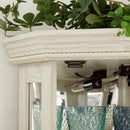 Elegant Lighted Corner Curio Cabinet