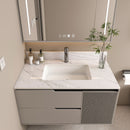 Bianco Carrara Venato Marble Vanity Top With Pre Drilled Faucet Hole And Undermount Sink by HouseOfZazla