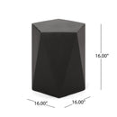 Side Table With Geometric Design by HouseOfZazla