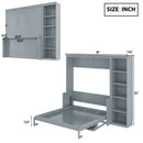 Sturdy Murphy Bed With Desk And Bookshelf