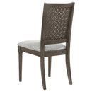 Perkins - 5 Piece Rectangular Dining Set With Chairs - Dark Brown by HouseOfZazla