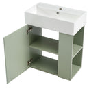 Modern Floating Bathroom Vanity With Ceramic Basin Perfect For Small Bathrooms by HouseOfZazla