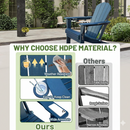 Adirondack Chair with Foldable Design and Built-In Cup Holder by HouseOfZazla