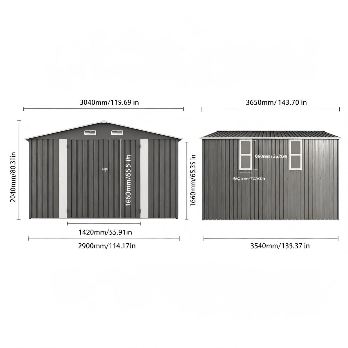 Outdoor Storage Shed With Lockable Doors, photo 21 of 39