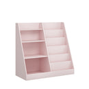 Kids Bookshelf with Toy Storage Organizer, 34.65" Multi-Tier