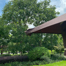 13 0 Outdoor Patio Gazebo Canopy Tent With Ventilated Double Roof And Mosquito Net (Detachable Mesh Screen On All Sides) Suitable For Lawn Garden Backyard And Deck Top - Brown by HouseOfZazla