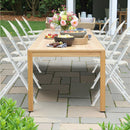Folding Chairs, Stackable & Waterproof (Set of 4) - White by HouseOfZazla