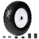 4.80/4.00-8 Flat-Free Solid Wheelbarrow Tire and Wheel, 16" by HouseOfZazla