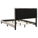 Boyd Upholstered Queen Panel Bed Ivory