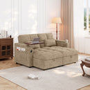66.33" Modular Sleeper Sofa with Double Storage Chaise