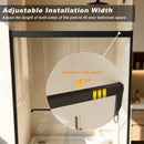 Tempered Glass Aluminum Frame Double Sliding Shower Door