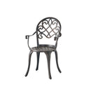 3 Piece Outdoor Aluminium Cast Bistro Set With Ice Bucket - Copper