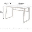 L39.3inch Computer Desk Modern Simple Style Desk for Home Office,  Small Writing Table Study Corner Work Desk for Bedroom