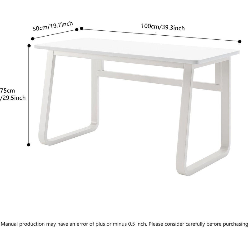 L39.3inch Computer Desk Modern Simple Style Desk for Home Office,  Small Writing Table Study Corner Work Desk for Bedroom