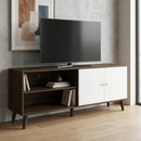 Amidon - TV Stand, With 2 Storage Shelves And 1 Cabinet by Unique Piece Furniture