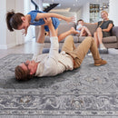 Marfi - 6' X 9' Oriental Area Rug - Ivory / Gray by HouseOfZazla