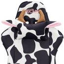 TS85 Cow Print LUXX Series Gaming Chair by HouseOfZazla