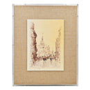 European Cities Watercolor Framed Prints (Set of 2) - Brown by Unique Piece Furniture