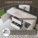 60" Floating Bathroom Vanity with Sink and Wall-Mounted Storage Cabinet by HouseOfZazla