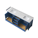 Nuvia 83-Inch Blue Modern Double Sink Freestanding Bathroom Vanity (SAK13972) by SAKSBY WHOLESALE