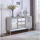Gabrielle - 3 Drawer Mirrored Storage Accent Cabinet - Silver by HouseOfZazla