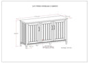 Lev - Wide Storage Cabinet - Smoky Brown by HouseOfZazla