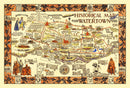 Vintage Map of Watertown, New York 1930