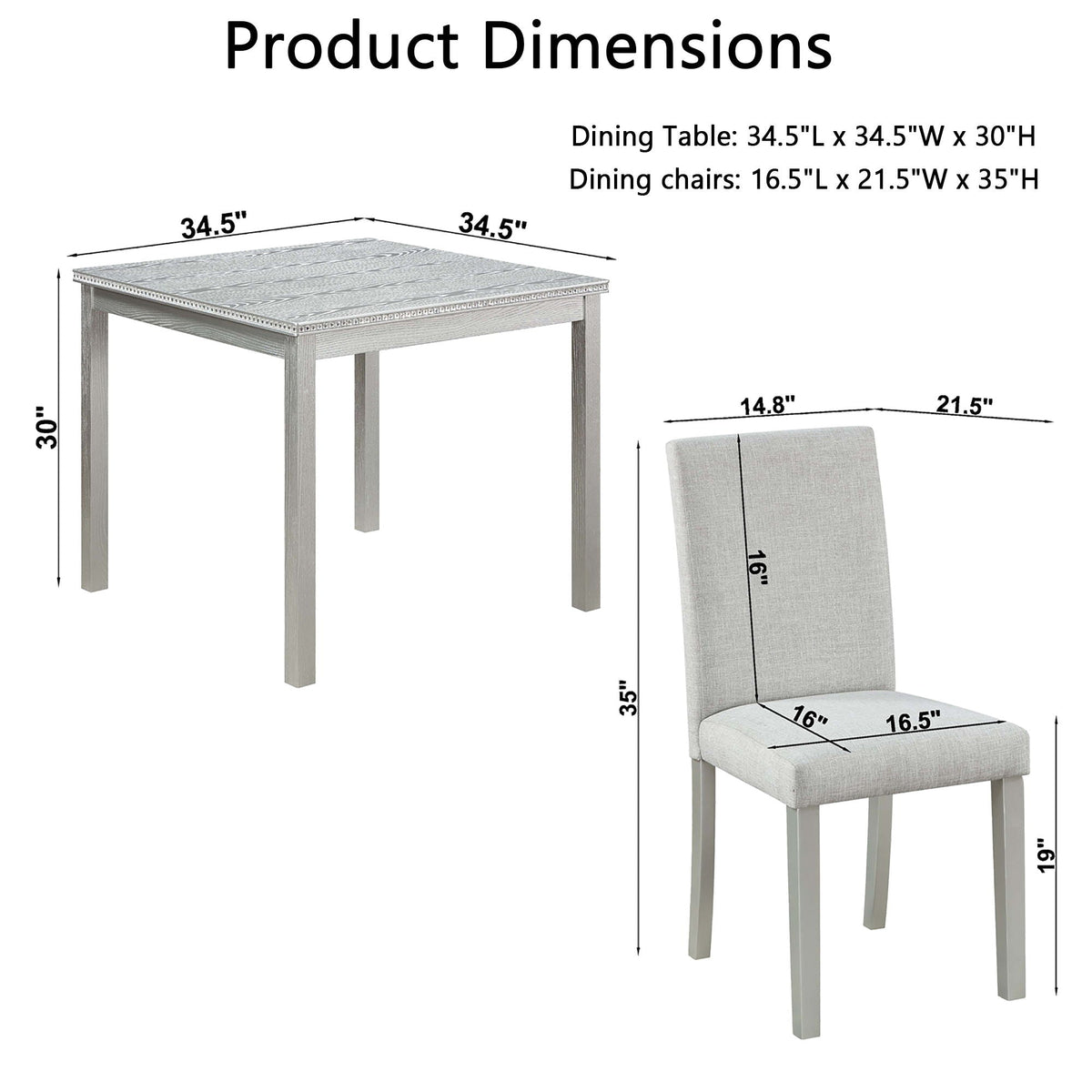 Dining Table Set With Crystal Decoration And Upholstered Chairs, photo 17 of 24