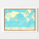 Erdkarte World Map, 1845