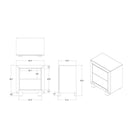 Skye - Marble Nightstand - White by HouseOfZazla