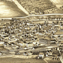 Vintage Map of Sidney, New York 1887