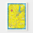 Vintage Map of Grand Teton National Park, 1947
