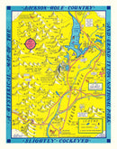Vintage Map of Grand Teton National Park, 1947