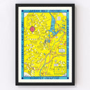 Vintage Map of Grand Teton National Park, 1947