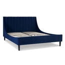 Aspen - Vertical Tufted Modern Headboard Platform Bed Set by HouseOfZazla