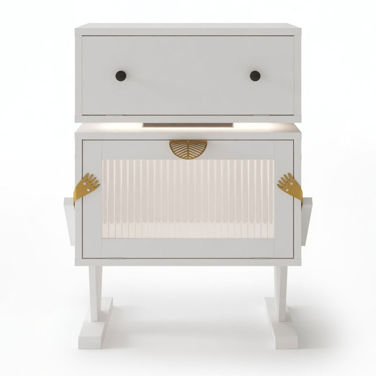 Robot LED Nightstand With 360° Rotating Drawer, photo 28 of 40