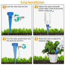 24PCS Self-Watering Spikes – Adjustable Plant Waterers for Indoor/Outdoor Use