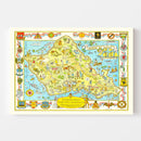 Vintage Map of Oahu, 1933
