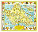 Vintage Map of Oahu, 1933
