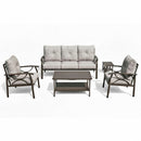 Patio Furniture Set with Coffee Table and Cushions for Backyard by HouseOfZazla