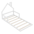 Floor Bed With House Shaped Headboard by Unique Piece Furniture