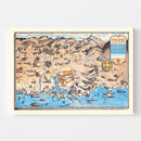 Vintage Map of Orange County Jamboree Playland, 1953