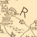 Vintage Map of Iran 1944
