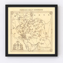 Vintage Map of Iran 1944