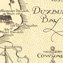 Vintage Map of Plymouth & Duxbury, 1929