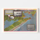 Vintage Map of North Beach Washington, 1918