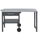 Foldable Outdoor Kitchen Cart With Storage For Patio by HouseOfZazla