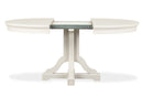 Willowbrook - Extendable 48" Round Dining Table - Egg Shell White